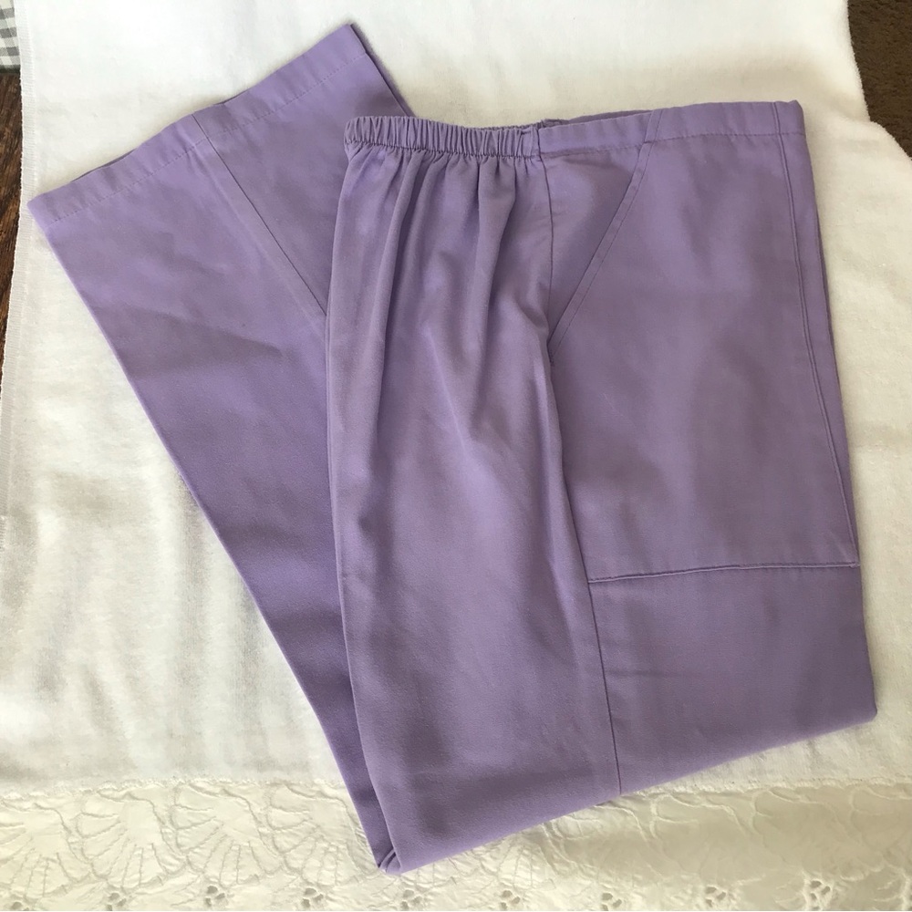 Jasco Scrub Pants Lilac Lavender Dew Small draw string